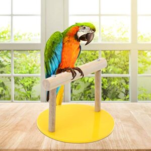 Parrot Training Stand Perch, Plastic Base Parrot Chewing Biting Toy Parrot Perch Training Stands Playstand for Concures Parakeets Lovebirds Cockatiels