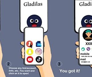 Gladilas NFC Stickers NFC Phones Sharing Social Media