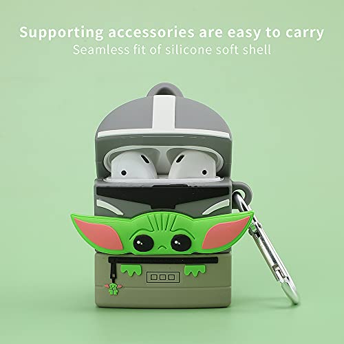 Airpod Case Cover, 3D Cute Cool Cartoons Avatar Silicone Wall·E Design，Soft Silicone Portable&Shockproof Airpod Case，for Apple Airpod 2&1 Charging Case【Straps Have Been Improved】 (Backpack)