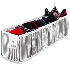 edna home underwear drawer organizer, closet storage and organizer with foldable compartments for clothing, tshirt, towels, underwear, small size