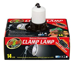 5.5" reptile deluxe porcelain clamp lamp 100w maximum - includes attached dbdpet pro-tip guide