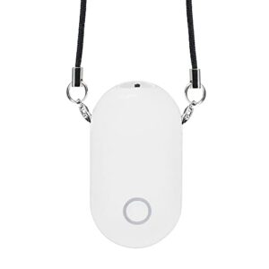 Personal Wearable Air Purifier Necklace, Negative-Ion, Rechargeable Ion Generator, Ionizer, Travel-Size, White, Portable, Small, No Filter, No Ventilator, with USB, Compact and Comfortable