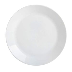 Gibson Home Ultra Break and Chip Resistant Dinnerware Set, Round: Service for 6 (18pcs), Opal Glass