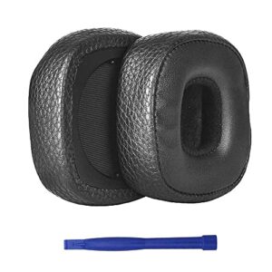 major 3 ear pads, butiao replacement memory foam pu leather headphone earpads ear cushion pad for marshall major 3 / major iii headphones - black