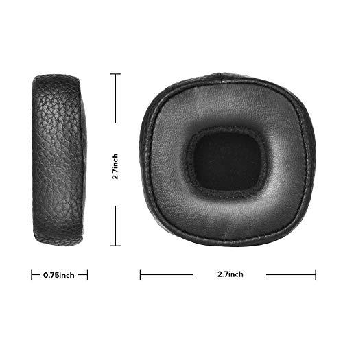 Major 3 Ear Pads, BUTIAO Replacement Memory Foam PU Leather Headphone Earpads Ear Cushion Pad for Marshall Major 3 / Major III Headphones - Black