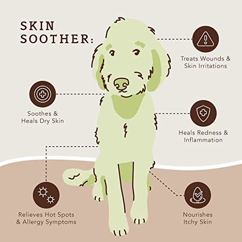 Natural Dog Company Skin Soother Bundle, Includes 2oz Tin + 0.15oz Stick, All Natural Healing Balm for Dogs, Relieves Dry, Itchy Skin, Treats Skin Irritations, Wounds, Hot Spots, Dermatitis