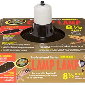 8.5" Professional Reptile Series Dimmable Clamp Lamp 150w Maximum - Includes DBDPet Pro-Tip Guide