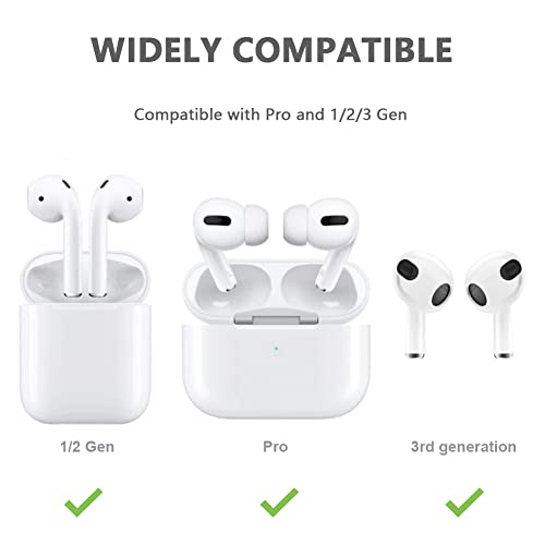 Ear Hooks Compatible with AirPods Pro 2nd Generation and AirPods Pro [Multi-Dimensional Adjustable] Accessories Compatible with Apple AirPods 3 2 1 Gen(Transparent)