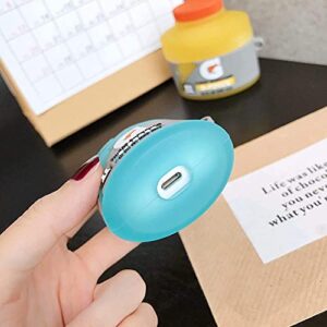 Compatible with Airpods 1&2 Cases, Soft Cute Unique Funny Cool Air pods Case Fashion Durable Protective Skin, Portable Storage Bag Carrying Case Keychain Girls Teens Kids Cases for Ai Pods 1&2