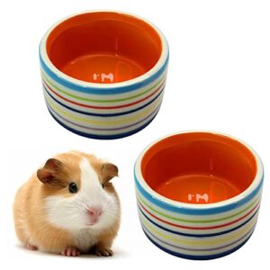 tfwadmx hamster food bowl ceramic water bowl small animal feeding bowl food dish for guinea pig rodent gerbil syrian hedgehog 2 pcs