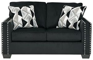 signature design by ashley gleston love seats, black