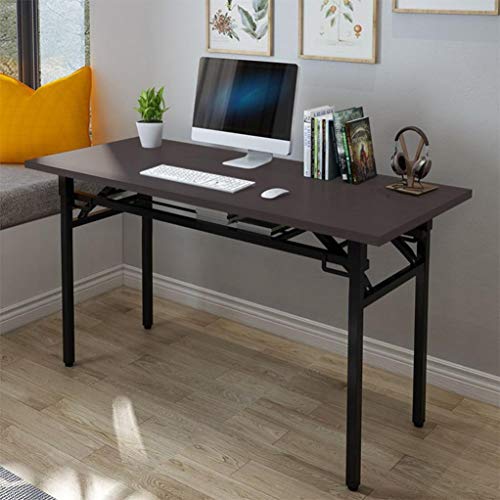 KEO Folding Desk, 2 Tier, No Assembly, Computer Desk Home Office Desk Study Writing Table for Small Space Offices (47.3 inches)