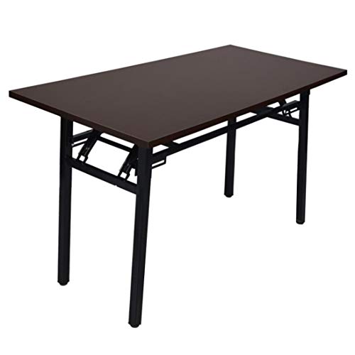 KEO Folding Desk, 2 Tier, No Assembly, Computer Desk Home Office Desk Study Writing Table for Small Space Offices (47.3 inches)