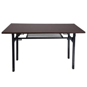 KEO Folding Desk, 2 Tier, No Assembly, Computer Desk Home Office Desk Study Writing Table for Small Space Offices (47.3 inches)