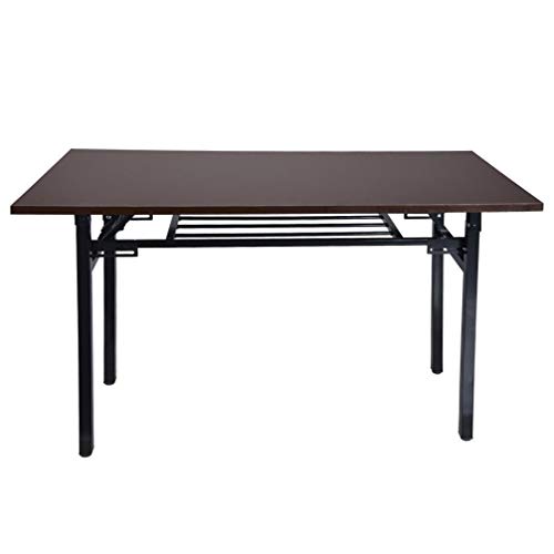 KEO Folding Desk, 2 Tier, No Assembly, Computer Desk Home Office Desk Study Writing Table for Small Space Offices (47.3 inches)