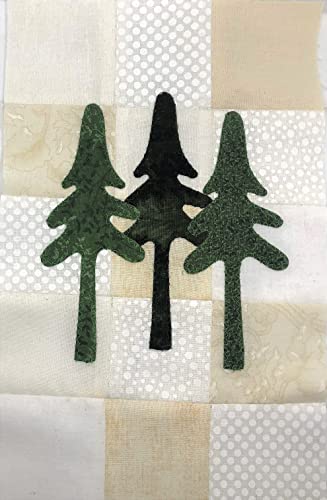 Autumn Table Runner Wall Hanging Kit - Fabric Charm Packs - 2.5-Inch Precut Fabric - Quilt Fabric - 100% Quilting Cotton - Quilting Fabrics - Cabin - Bear - Moose