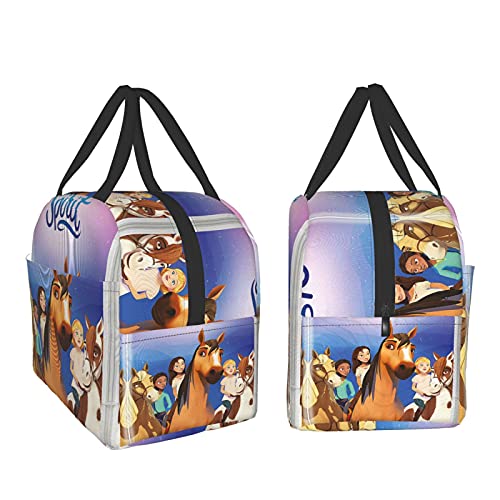 Winko Spirit Riding F-ree Lunch Bag Insulated Lunch Box Bag Cooler Reusable Tote Bag Meal Prep Handbag For Men Women Girls Boys