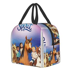 Winko Spirit Riding F-ree Lunch Bag Insulated Lunch Box Bag Cooler Reusable Tote Bag Meal Prep Handbag For Men Women Girls Boys