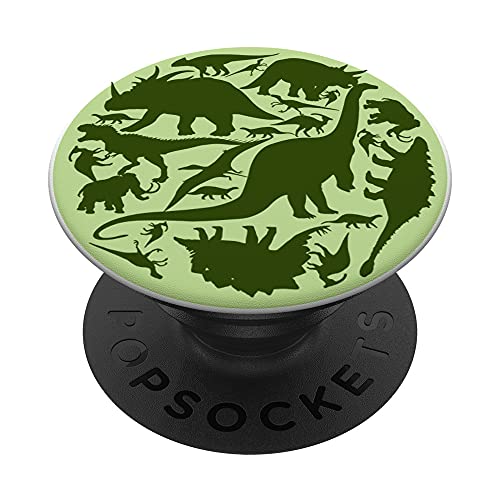 Velociraptor T Rex Triceratops Reptiles Dino Animal Dinosaur PopSockets Swappable PopGrip