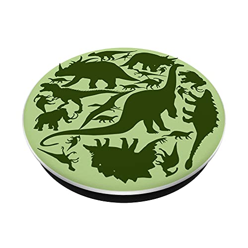 Velociraptor T Rex Triceratops Reptiles Dino Animal Dinosaur PopSockets Swappable PopGrip