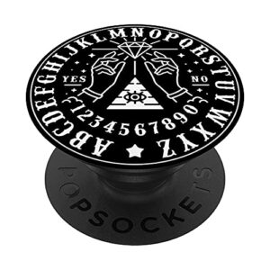 ouija board creepy horror game playing halloween art popsockets swappable popgrip