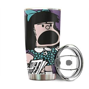 mafalda protesting stainless steel tumbler 20oz & 30oz travel mug