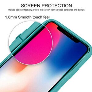 UnnFiko Silicone Case Compatible with iPhone Xs Max, Adjustable Crossbody Necklace, Lanyard Neck Strap Protective Case Cover (Ice Blue, iPhone Xs Max)