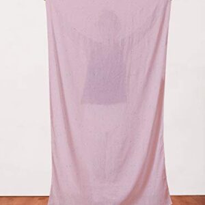 PBS Fabrics Rainbow Dust Terrazzo Organic Double Gauze by The Yard, Lilac