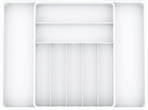 simple houseware expandable kitchen drawer flatware organizer