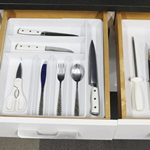Simple Houseware Expandable Kitchen Drawer Flatware Organizer