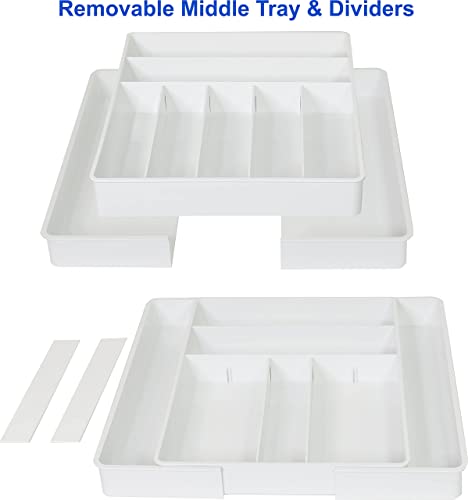 Simple Houseware Expandable Kitchen Drawer Flatware Organizer