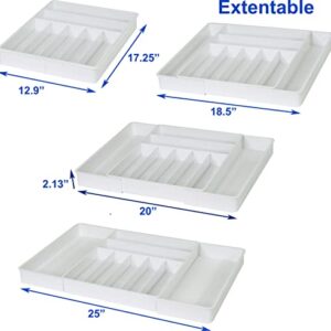 Simple Houseware Expandable Kitchen Drawer Flatware Organizer