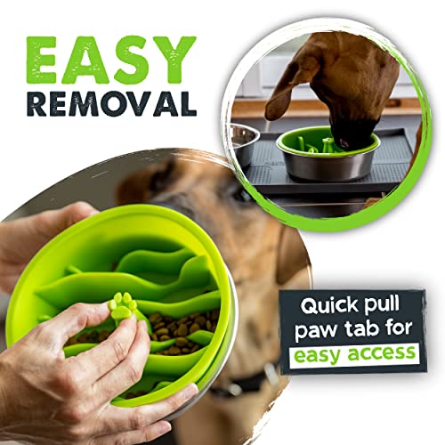 Mighty Paw Slow Feeder Dog Bowls | Dog Slow Feeder Bowl, Dog Food Bowl, Dog Bowl Slow Feeder, Slow Feeder Dog Bowl Large Breed and Small Dogs, Puppy Food Bowl, Dog Food Bowls Slow Feeder, Dog Puzzle