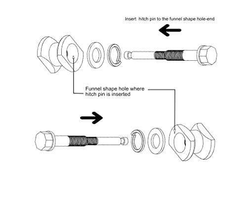 GGC4X4 Premium Anti-Rattle Hitch Lock Pin, Bike Racks, or Boat Trailers Silence The Rattling Noise That Occurs While Towing.Tightening Hitch Pin.Bolt Lock.Dodge Journey. Hitch Locking Pin