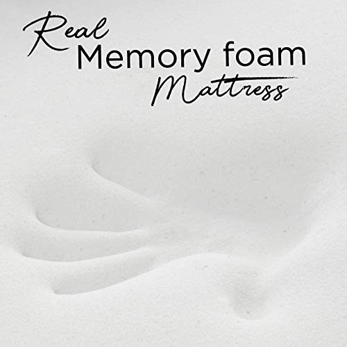 Milliard Memory Foam Futon Mattress - Full Size (Frame Not Included) (Black), 71"52"x6"