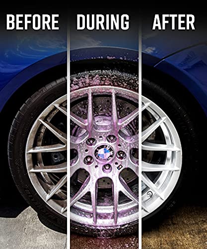 Adam's Wheel & Tire Cleaner Bundle - A Chemical Formula That Combines Our Wheel Cleaner & Tire & Rubber Into an All in One Formula - Works On Alloy Chrome Aluminum Clear-Coated Painted Rims