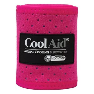 weaver leather coolaid equine icing and cooling polo wraps pink medium
