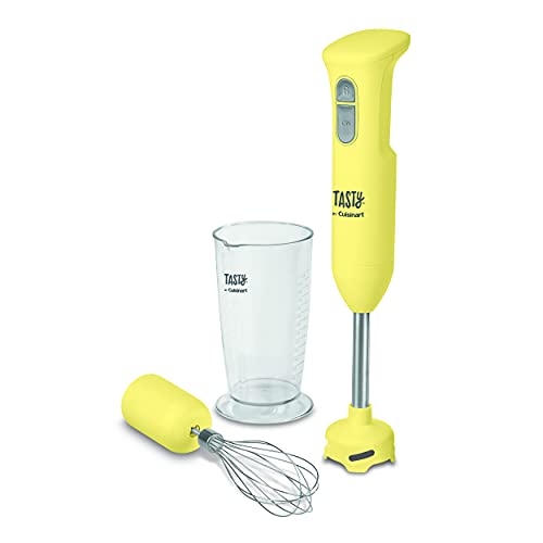 Tasty by Cuisinart Hand Blender, Yellow, 2.5"(L) x 2.5"(W) x 15.71"(H)