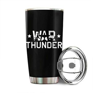 war thunder stainless steel tumbler 20oz & 30oz travel mug