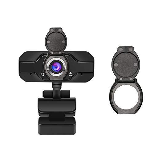 Webcam Lens Cap,Gelrhonr Webcam Privacy Cover for HD Pro Webcam C920 C922 C930e,Protecting Your Privacy Security 2PCS (Black-Large)
