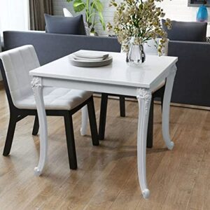 nusgear dining table 31.5"x31.5"x30" high gloss white -382