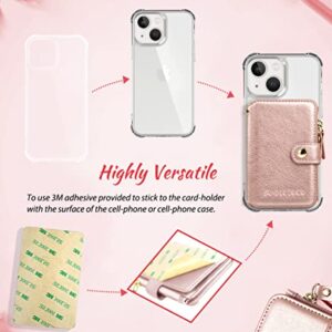 M-Plateau，Card Holder with Zipper Coin Purse,Phone Wallet with Cell Phone Lanyard for Most of Smart Cell Phones (Rose Pink)