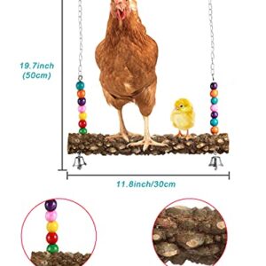 Woiworco 6 Packs Chicken Toys for Coop, Chicken Xylophone Toy for Hens, Chicken Ladder Swing Toys, Chicken Pecking Toys, and Vegetable Hanging Feeder for Chicken Bird Parrot Chicken Coop Accessories