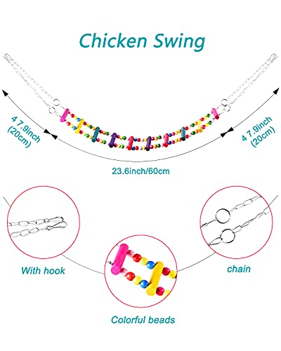 Woiworco 6 Packs Chicken Toys for Coop, Chicken Xylophone Toy for Hens, Chicken Ladder Swing Toys, Chicken Pecking Toys, and Vegetable Hanging Feeder for Chicken Bird Parrot Chicken Coop Accessories