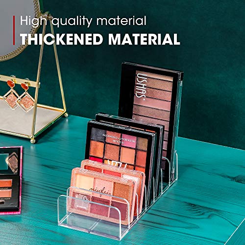 Acrylic Eyeshadow Palette Makeup Organizer - Bathroom Sink Vanity Trays, Accessories Storage Organizer Use for Closet, Shelf, Drawer, Sunglasses, Wallets - 7 Sections (small)