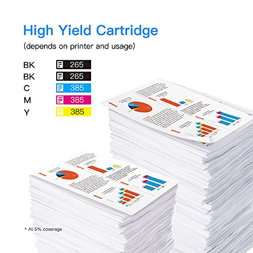 LxTek Remanufactured Ink Cartridge Replacement for 125 T125 to use for Workforce 320 323 325 520 Stylus NX125 NX230 NX625 NX127 NX130 NX420 NX530 Printer (5-Pack)