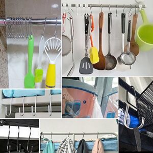 Soarhover 10 Pack S Shape Finish Steel Hanging Hooks for Kitchenware, Pots, Utensils, Plants, Towels, Gardening Tools, Clothes (Blue)