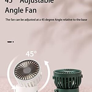 Amadething Portable Neck Fan, Desk Fan, Rechargeable Personal Small Fan, Mini Fan, Portable Neck Fan with 3 Wind Speeds (Black)