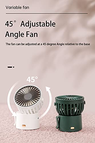 Amadething Portable Neck Fan, Desk Fan, Rechargeable Personal Small Fan, Mini Fan, Portable Neck Fan with 3 Wind Speeds (Black)