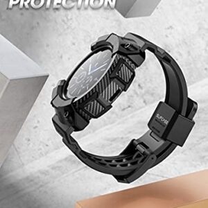 SUPCASE [Unicorn Beetle Pro] Series Case for Galaxy Watch 3 [45mm] 2020 Release, Rugged Protective Case with Strap Bands (Black)